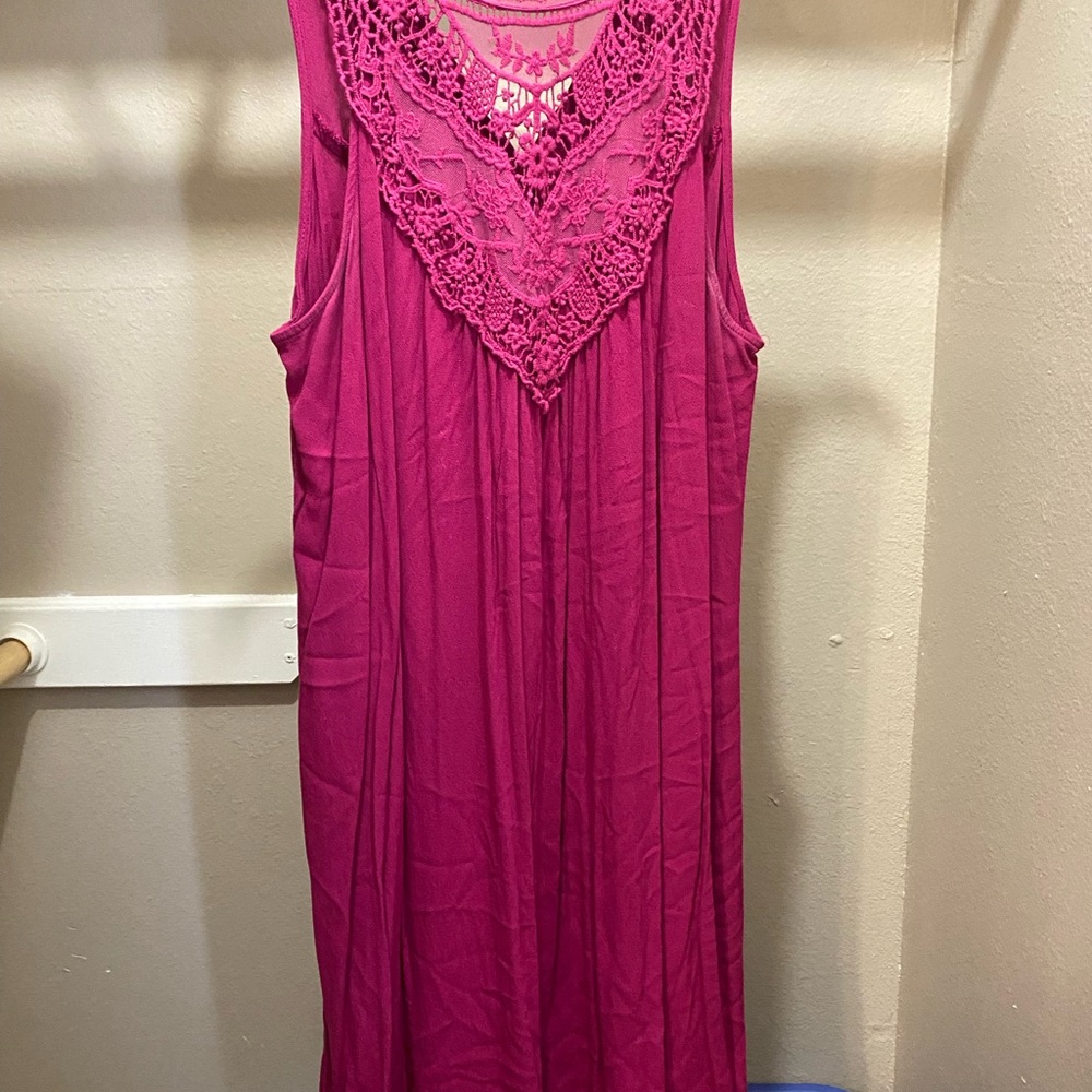 Large purple/red dress